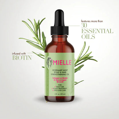 Mielle Organics  Rosemary Mint Scalp & Hair Oil with Biotin